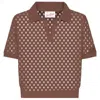 Mc2 Saint Barth Woman Polo  - Flora Mesh 18 Brown - N.d.