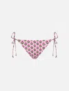 Mc2 Saint Barth Woman Radical Flower Classic Swim Briefs Marielle In Pink