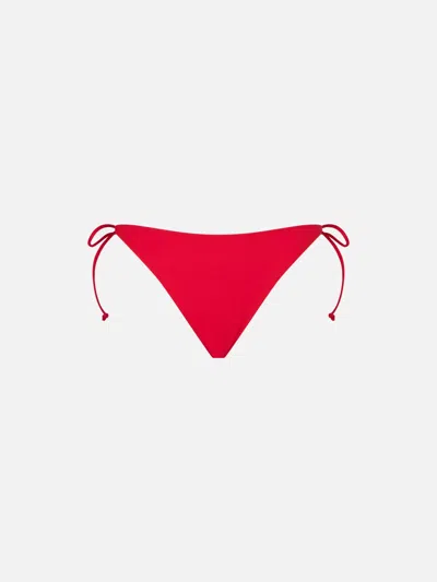 Mc2 Saint Barth Woman Red Classic Swim Briefs Virgo In Orange