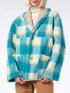 Mc2 Saint Barth Woman Reversible Shearling Jacket In White