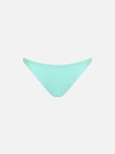Mc2 Saint Barth Woman Sage Green Crinkle Cheeky Swim Briefs Naomi