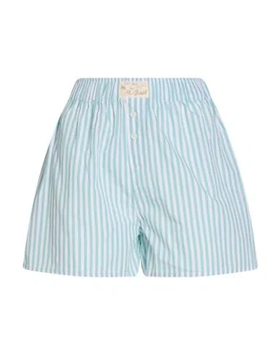 Mc2 Saint Barth Woman Shorts & Bermuda Shorts Light Green Size Xs Cotton