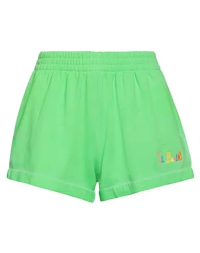 Mc2 Saint Barth Woman Shorts & Bermuda Shorts Light Green Size Xs Cotton