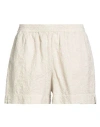 Mc2 Saint Barth Woman Shorts & Bermuda Shorts Off White Size M Cotton In White