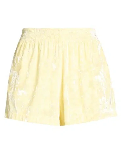Mc2 Saint Barth Woman Shorts & Bermuda Shorts Pastel Yellow Size M Polyester, Elastane