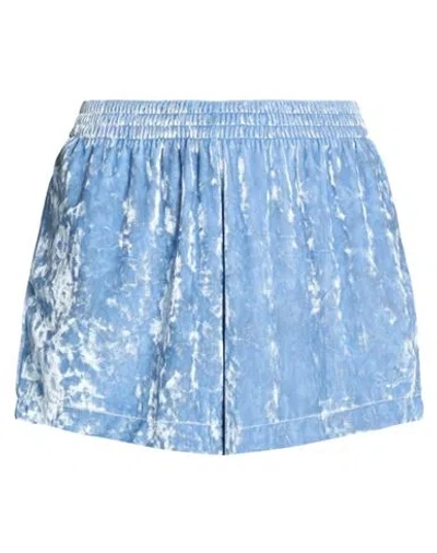 Mc2 Saint Barth Woman Shorts & Bermuda Shorts Slate Blue Size M Polyester, Elastane