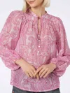 Mc2 Saint Barth Harper Voile Blouse In Pink