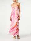 MC2 SAINT BARTH WOMAN SLIP DRESS EYDIS WITH WAVE PRINT