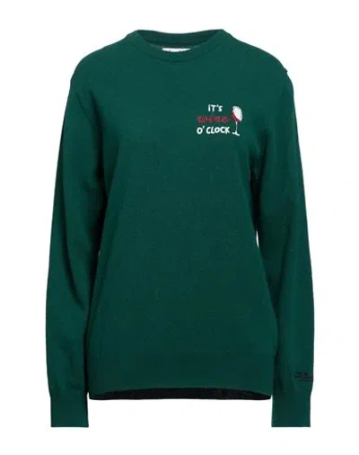 Mc2 Saint Barth Woman Sweater Dark Green Size S Wool, Viscose, Polyamide, Cashmere