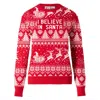 Mc2 Saint Barth Woman Sweater With I Believe In Santa Lettering