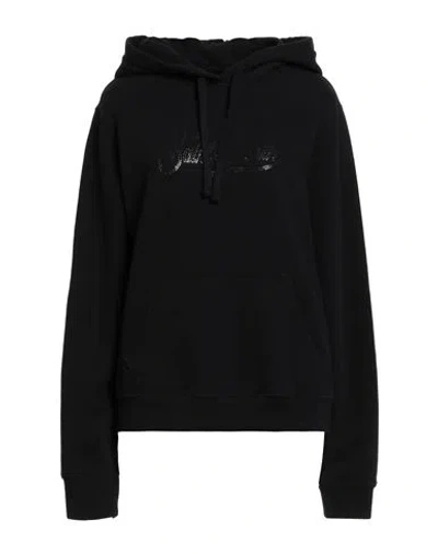 Mc2 Saint Barth Woman Sweatshirt Black Size L Cotton