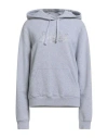 Mc2 Saint Barth Woman Sweatshirt Light Grey Size L Cotton