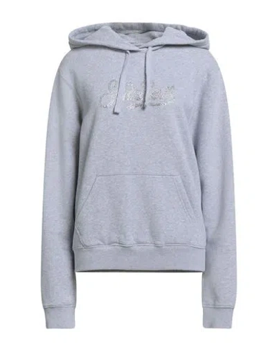 Mc2 Saint Barth Woman Sweatshirt Light Grey Size L Cotton