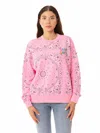 Mc2 Saint Barth Woman Sweatshirt With Bandanna Print
