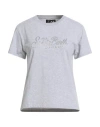 Mc2 Saint Barth Woman T-shirt Light Grey Size L Cotton In Gray
