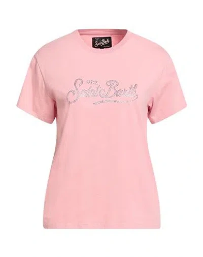Mc2 Saint Barth Woman T-shirt Pink Size L Cotton