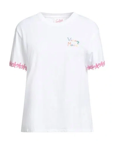 Mc2 Saint Barth Woman T-shirt White Size L Cotton