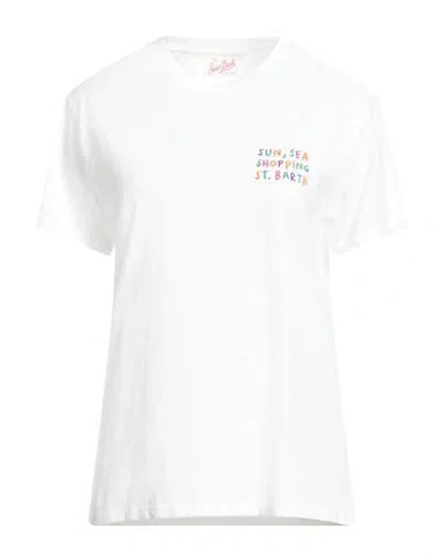 Mc2 Saint Barth Woman T-shirt White Size L Cotton