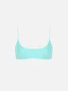 Mc2 Saint Barth Woman Terry Bralette Beach Top Judy In Green