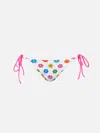 Mc2 Saint Barth Woman Terry Classic Swim Briefs Marielle With Daisy Print In Multicolor