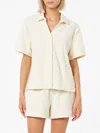 Mc2 Saint Barth Woman Terry Cotton Shirt Sheila In White