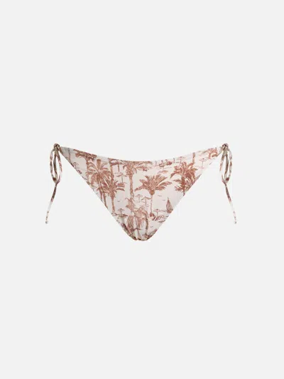 Mc2 Saint Barth Woman Toile De Jouy Classic Swim Briefs Virgo In White