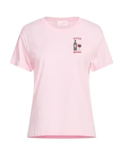 Mc2 Saint Barth Woman T-shirt Pink Size S Pima Cotton