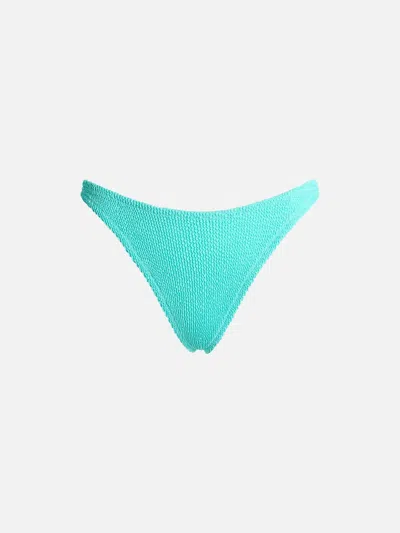 Mc2 Saint Barth Woman Water Green Crinkle Cheeky Swim Briefs Naomi