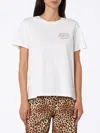 Mc2 Saint Barth Woman White Cotton Jersey Crewneck T-shirt Emiilie With Mi Piace Lui... Embroidery In White