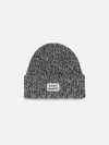 Mc2 Saint Barth Woman White Mouliné Beanie With Saint Barth Embroidery In White