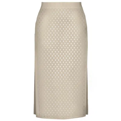 MC2 SAINT BARTH WOMEN CASUAL SKIRTS MC2 SAINT BARTH - DARLINE MESH 11 BEIGE - N.D.