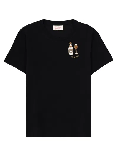 Mc2 Saint Barth Women's Classic Cotton T-shirt In Black