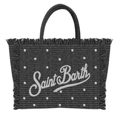 Mc2 Saint Barth Women Handbags  - Vanity Mini Straw N 00 Strass Emb - N.d.