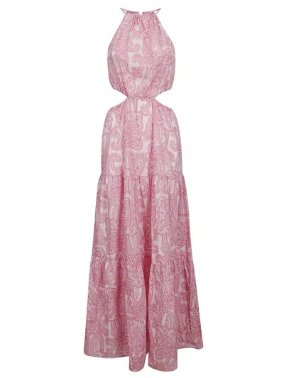 Mc2 Saint Barth Women's Kaby Maxi Dress In Rose In Multi