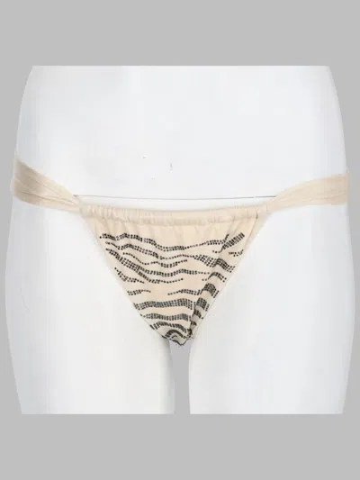 Mc2 Saint Barth Women's Mini Slip Bikini In Beige