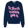 Mc2 Saint Barth Women's Sweaters  - Starduast W Sb Love Is 61 - Blue