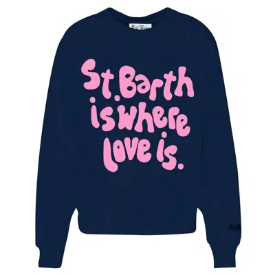 Mc2 Saint Barth Women's Sweaters  - Starduast W Sb Love Is 61 - Blue