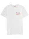Mc2 Saint Barth Women White Graphic Crew Neck T-shirt In Multi