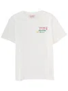 Mc2 Saint Barth Women White Graphic Crew Neck T-shirt In White