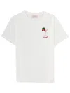 Mc2 Saint Barth Women White Graphic Crew Neck T-shirt