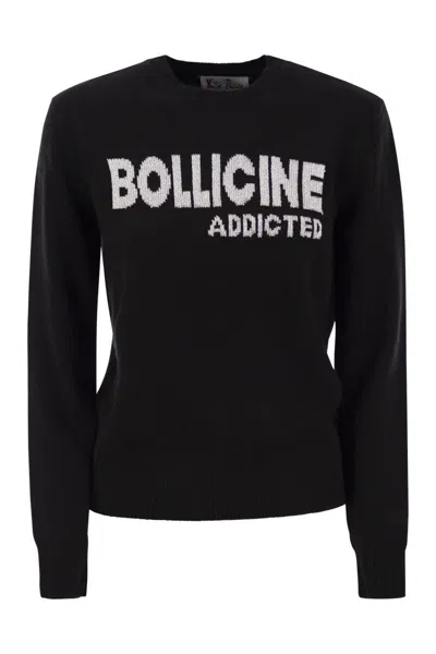 MC2 SAINT BARTH MC2 SAINT BARTH WOOL AND ALPACA BLEND SWEATER WITH EMBROIDERY BOLLICINE ADDICTED