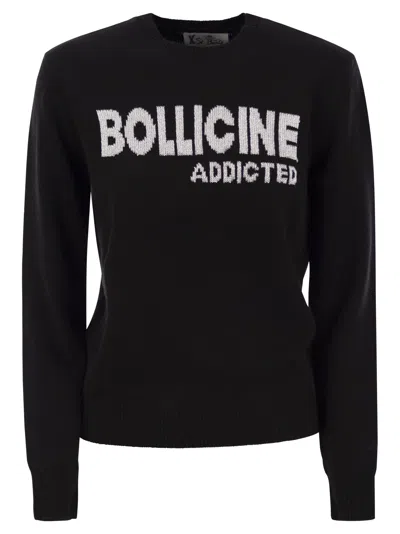 MC2 SAINT BARTH WOOL AND ALPACA BLEND SWEATER WITH EMBROIDERY BOLLICINE ADDICTED