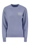 Mc2 Saint Barth Wool And Cashmere Blend Sweater With Embroidery Nessuno Te Lha Chiesto