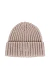 Mc2 Saint Barth Wool Beanie Hat In Neutral