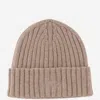 Mc2 Saint Barth Logo-embroidered Beanie Hat In Brown