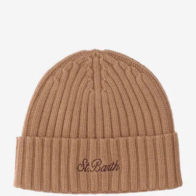 MC2 SAINT BARTH MC2 SAINT BARTH WOOL BLEND BEANIE WITH LOGO