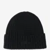 Mc2 Saint Barth Wool Blend Beanie With Logo In Black