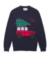 Mc2 Saint Barth Wool-blend Christmas Sweater In Blue
