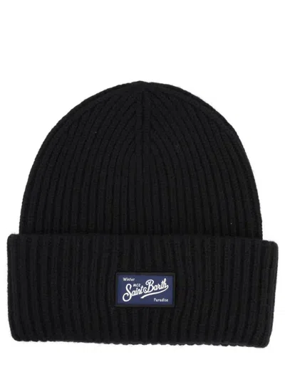 Mc2 Saint Barth Wool Blend Hat In Black