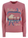 Mc2 Saint Barth Wool-blend Jumper With Embroidery